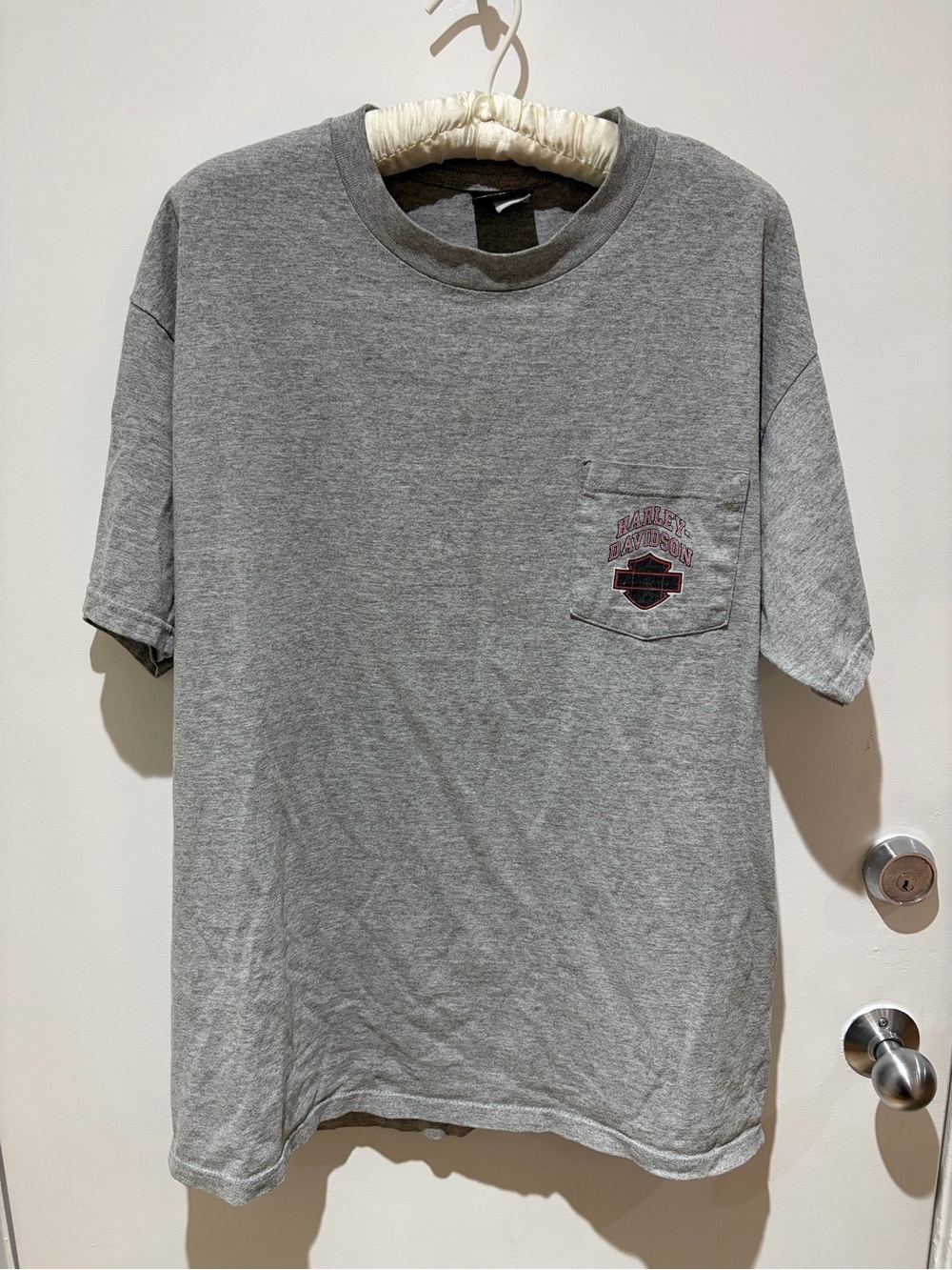 Harley-Davidson Gray Short-Sleeve Pocket Tee